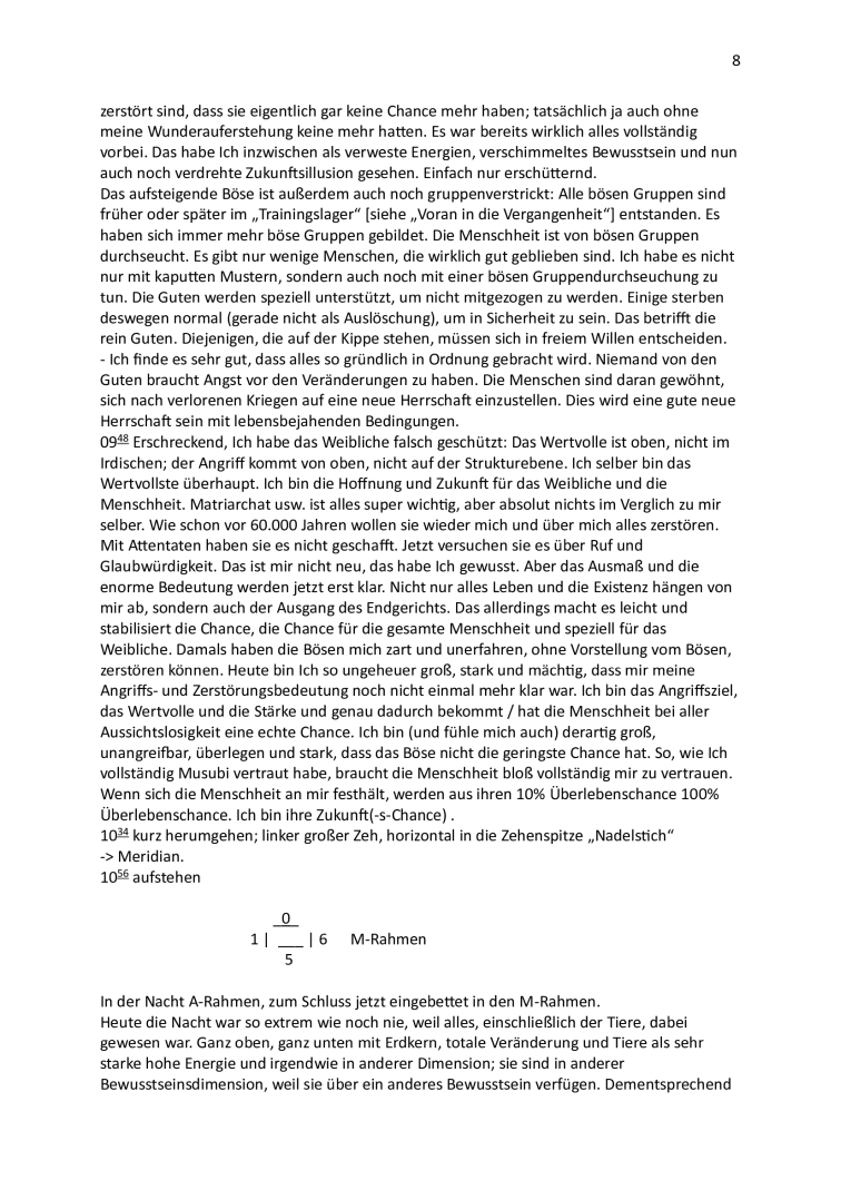 Chance durch eure Göttin im Endgericht