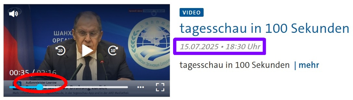 Endgericht: ausgelöschter und toter Putin