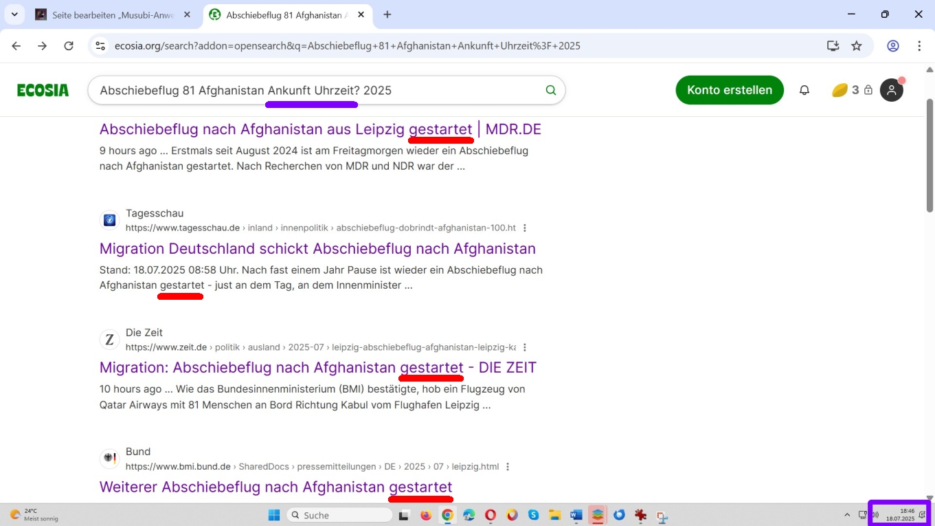 Das Flugzeug des Abschiebefluges nach Afghanistan ist bei der Landung abgestürzt.