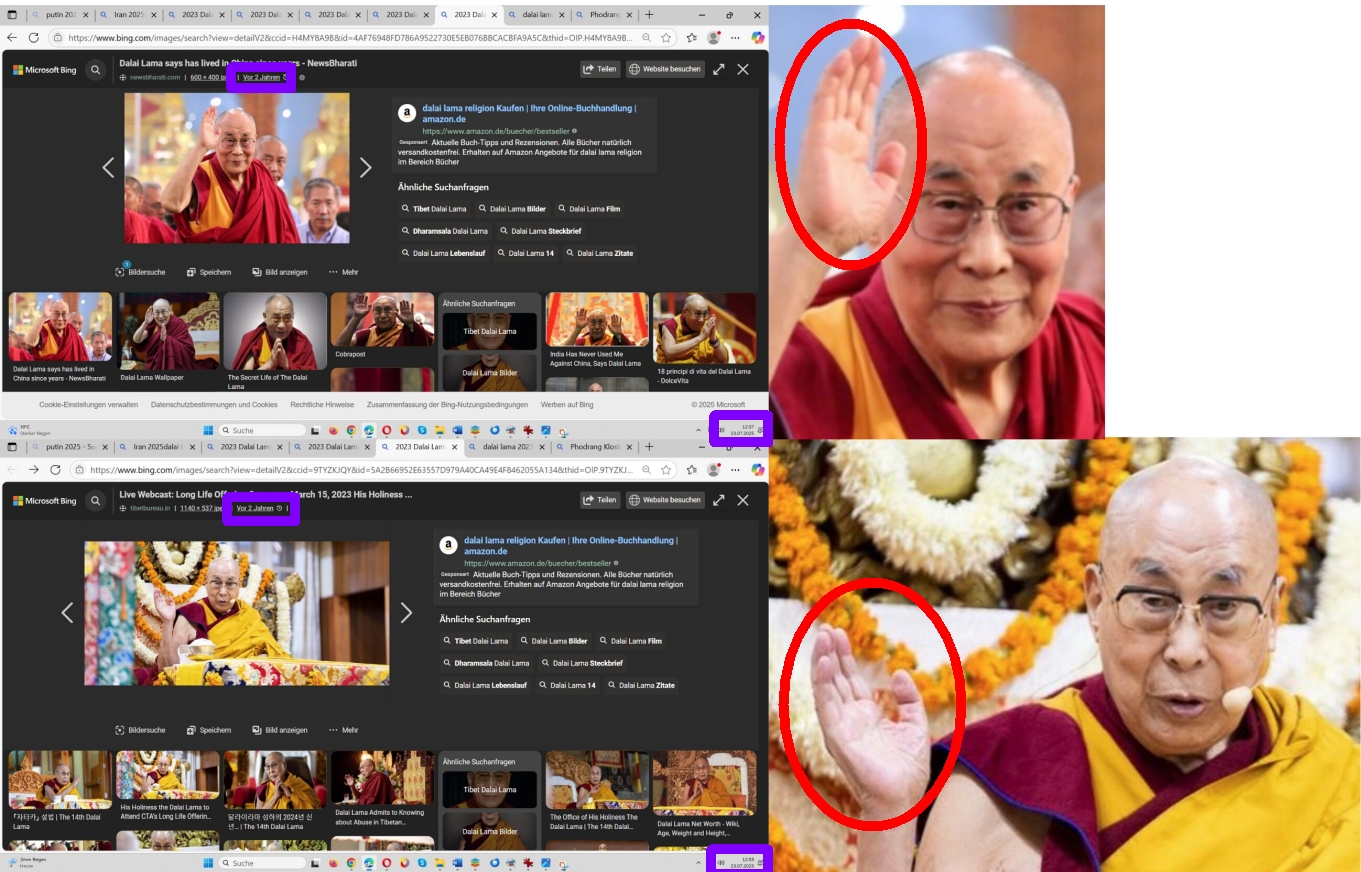 Das Dalai Lama Double enttarnt. Der Dalai Lama "lebt" nur noch als Doppelgänger-Schauspieler fort.