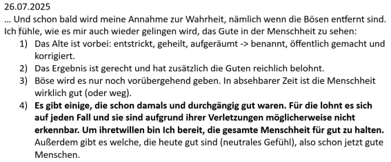Von böser zu guter Menschheit