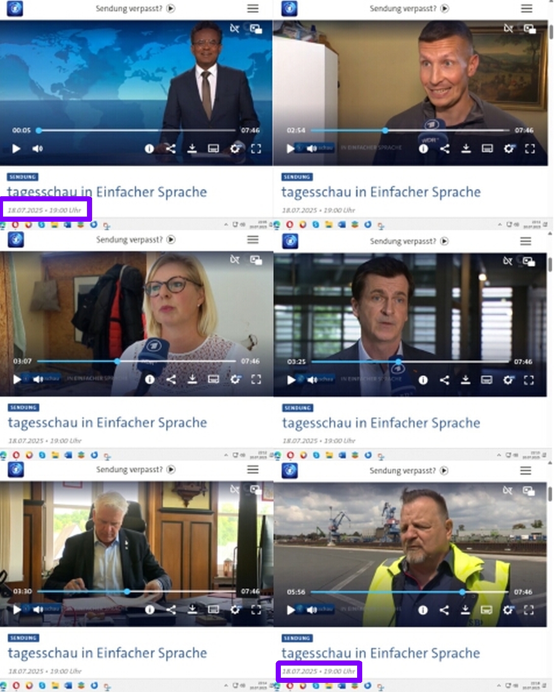 Das Endgericht: Tagesschau in einfacher Sprache vom 18.07.2025