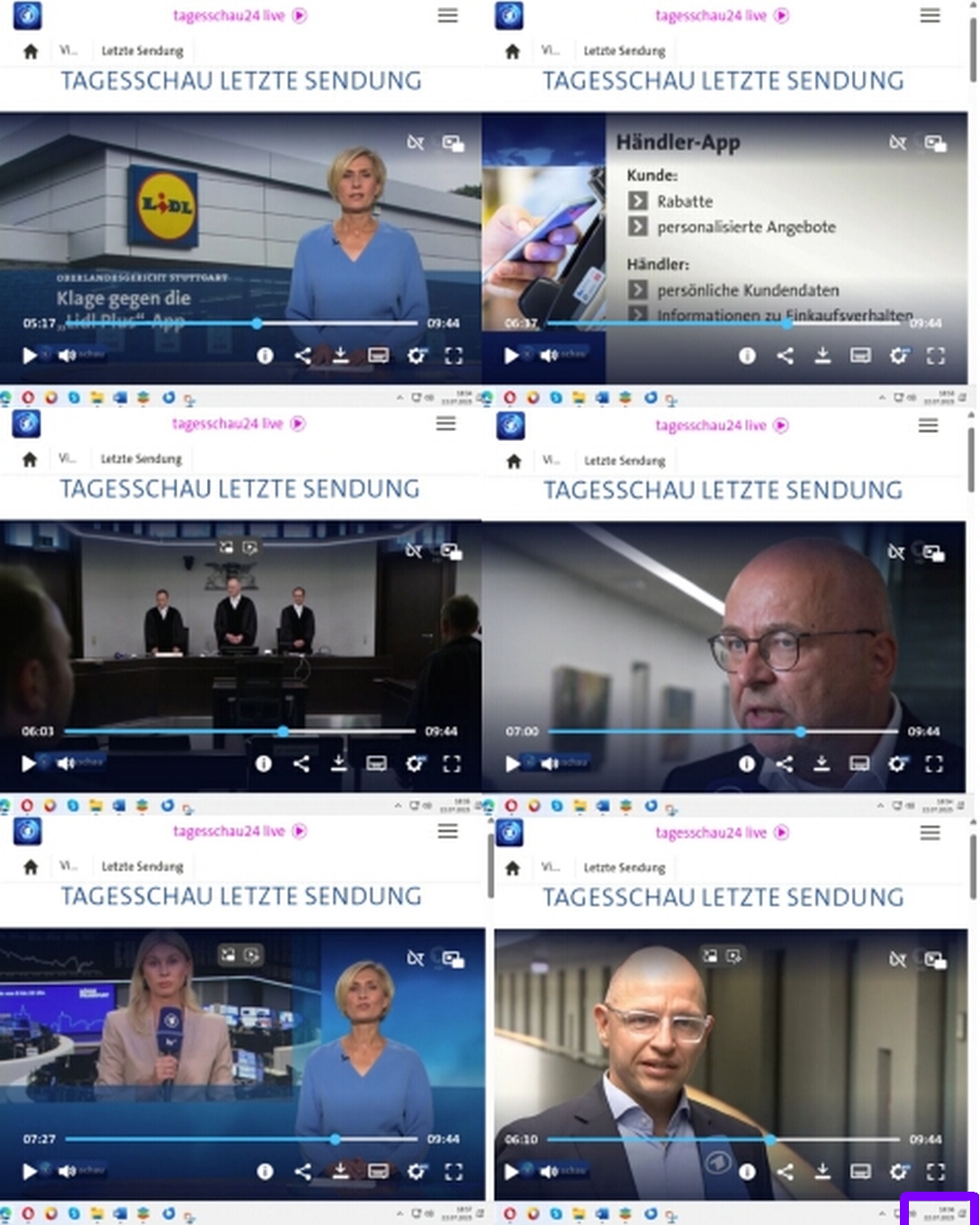 Endgericht: tagesschau22.07.2025