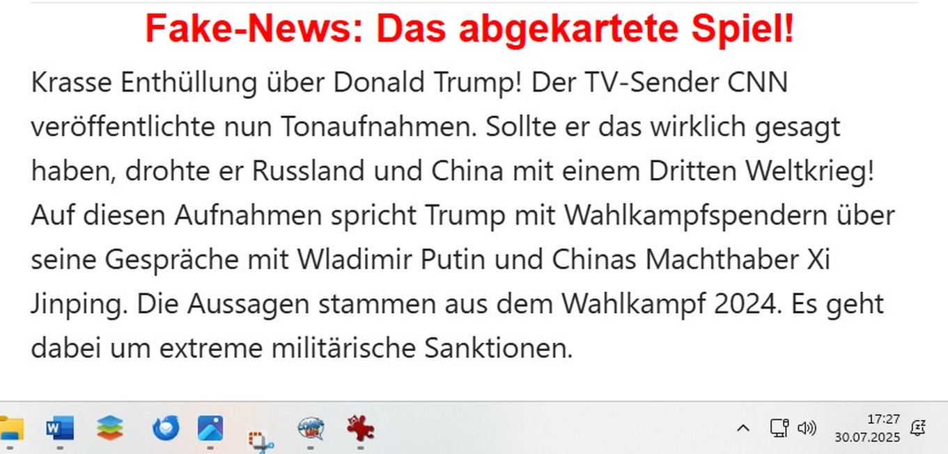 Kein 3. Weltkrieg, sondern Chaos mit kommunistischer Machtübernahme sind von Trump, Putin und Xi Jinping geplant.