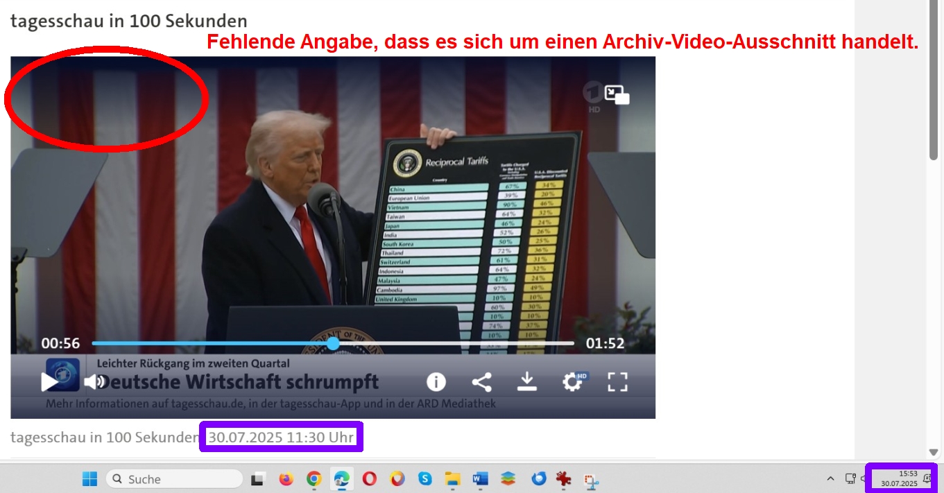 Ausgelöschtes Trump-Double.