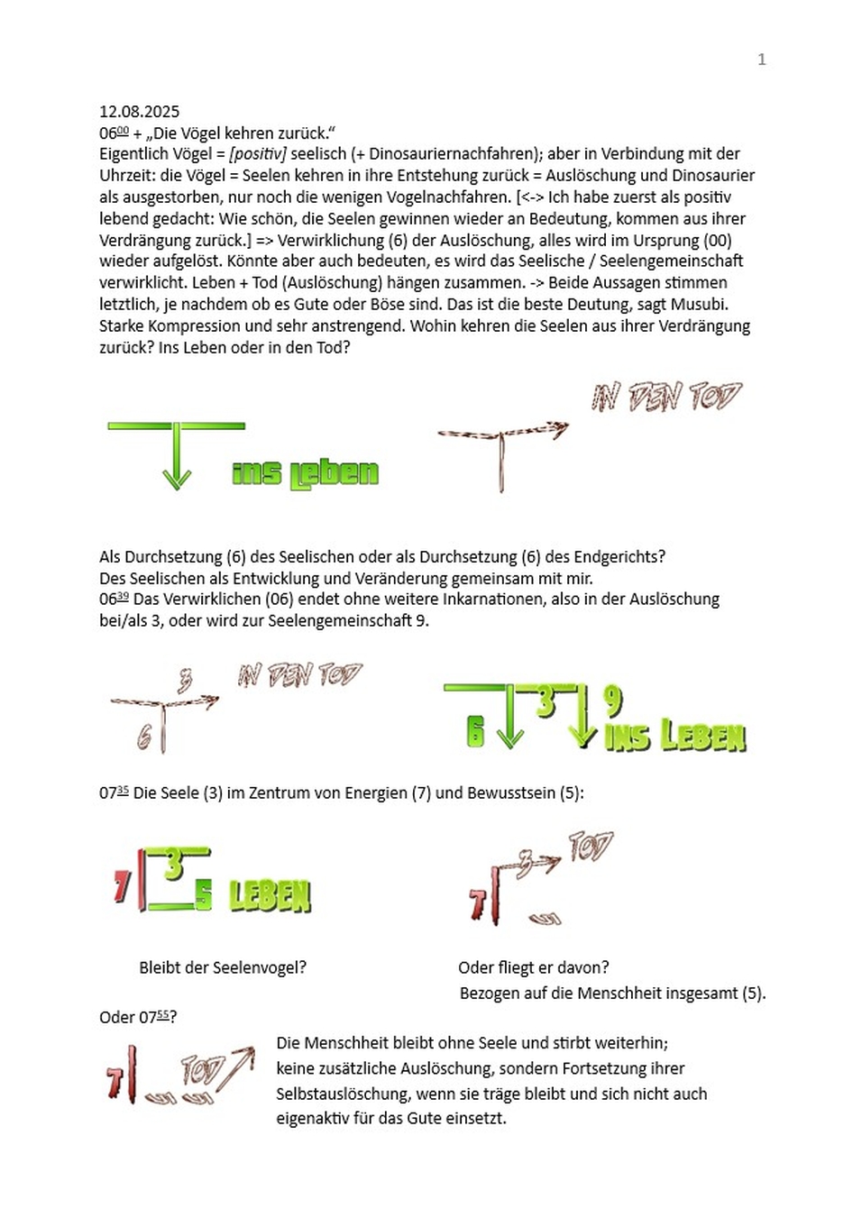 Die Entscheidungsmöglichkeiten beim Endgericht - 1