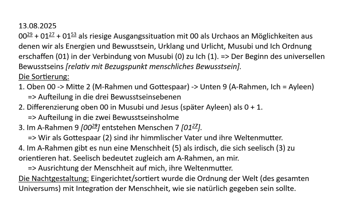 Die neue, gesunde Weltordnung wird verwirklicht.