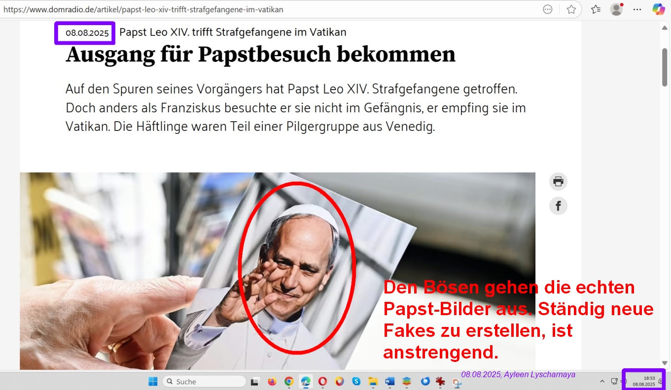 Das Endgericht: Der Papst ist tot.