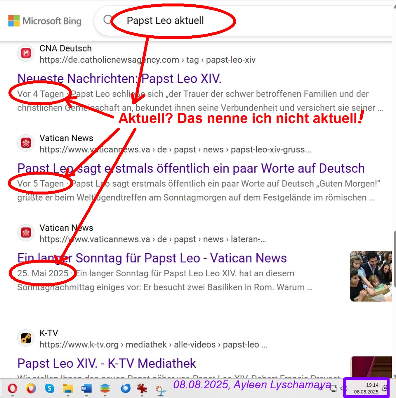 Der Papst ist tot.