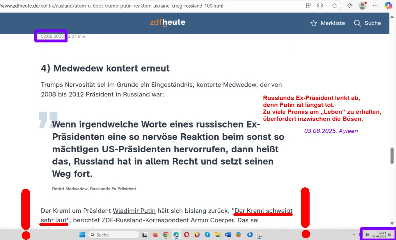 Putin ist tot.