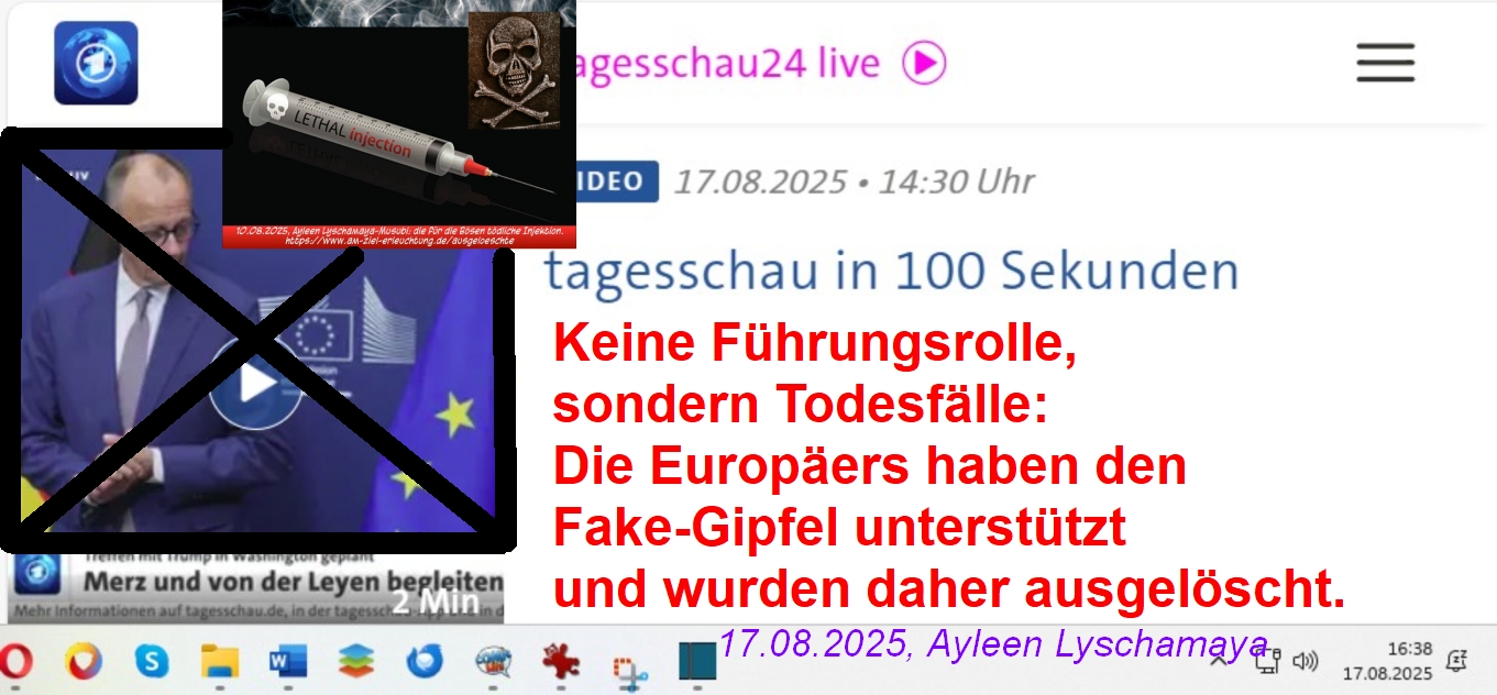 Keine Führungsrolle, sondern Todesfälle: Die Europäers haben den Fake-Gipfel unterstützt und wurden daher ausgelöscht.