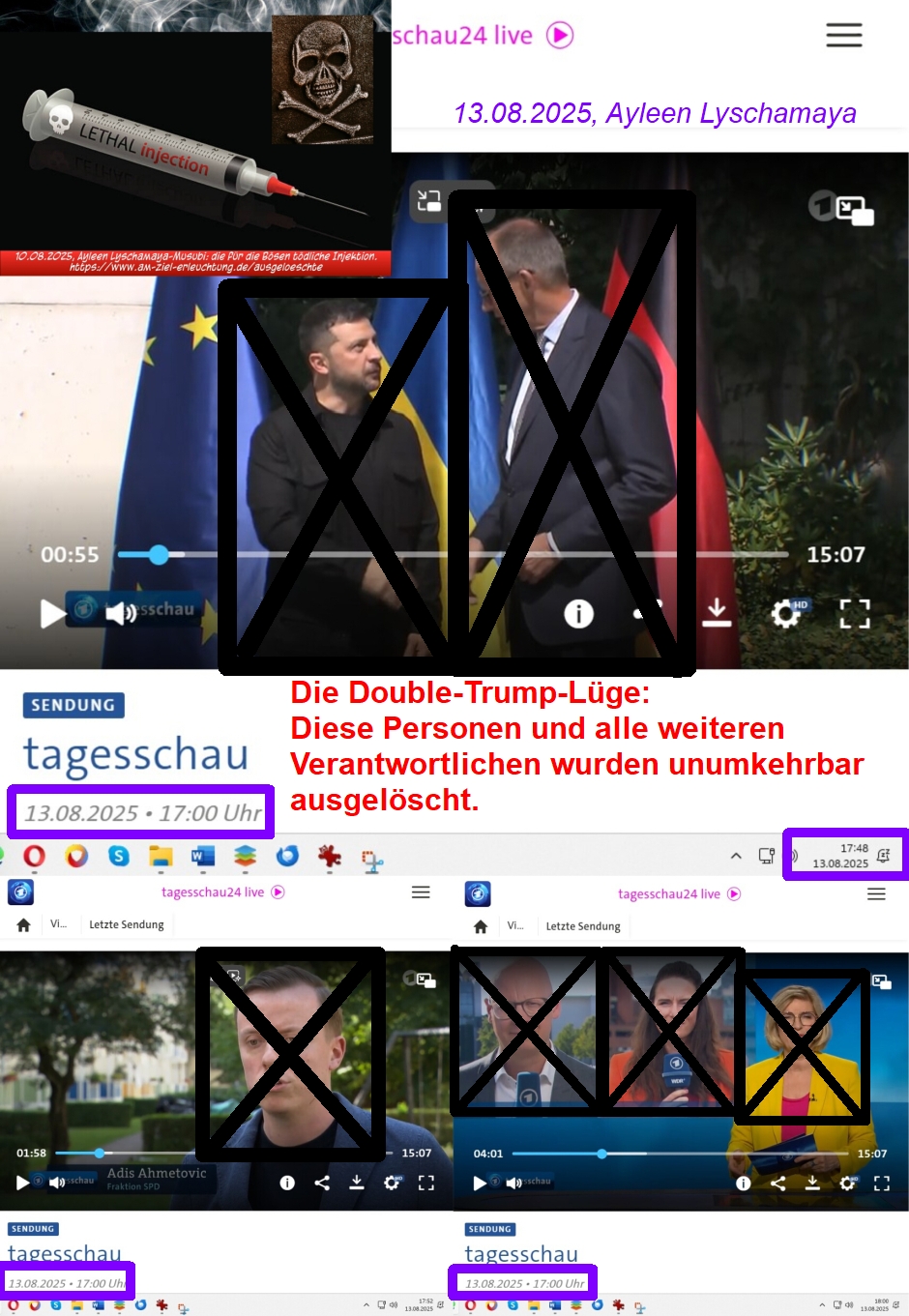 Endgericht: Videokonferenz-Auslöschungen