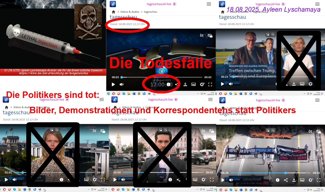 Die Politikers sind tot.