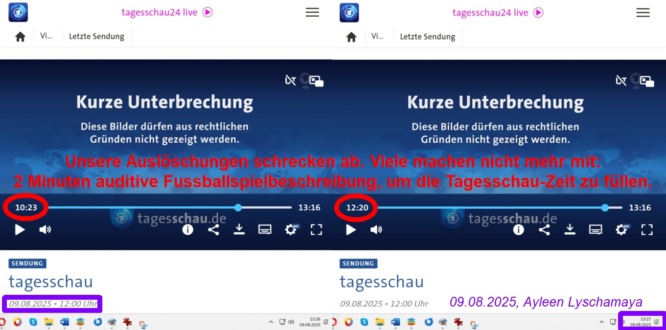 Erfolgreiche Auslöschungen