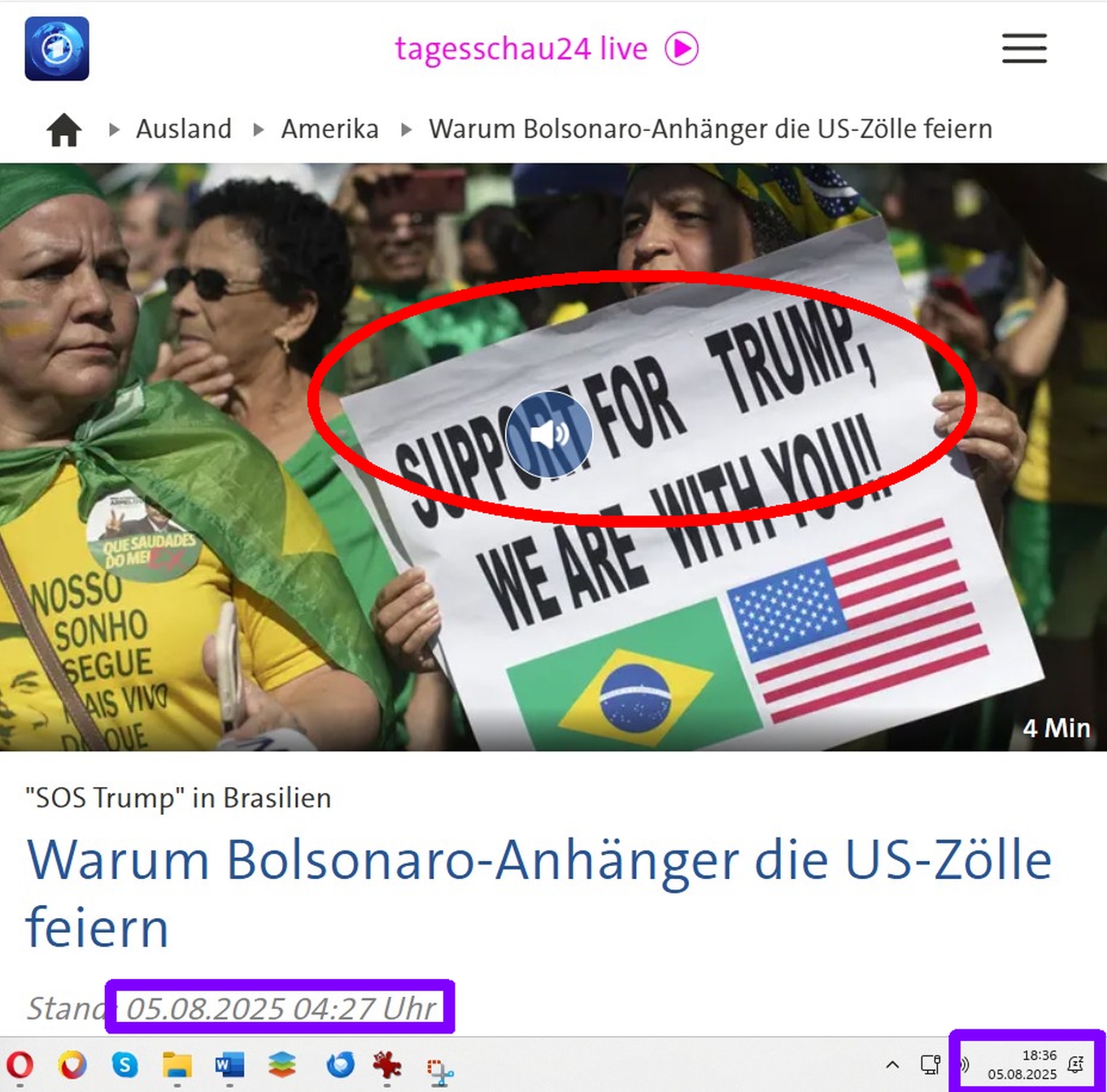 Trump wurde ermordet. Trump ist tot.