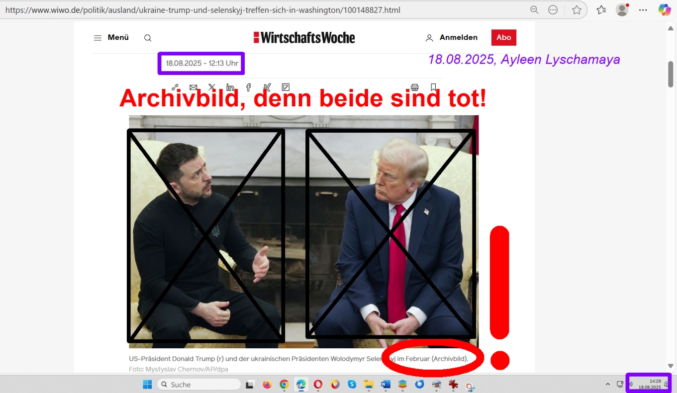 Trump und Selenskyj sind tot.
