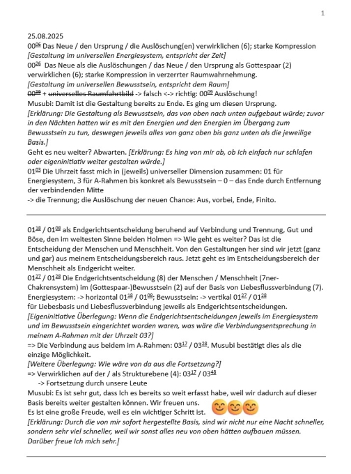 Das Endgericht: Weltumstellung durch Auslöschungen.
