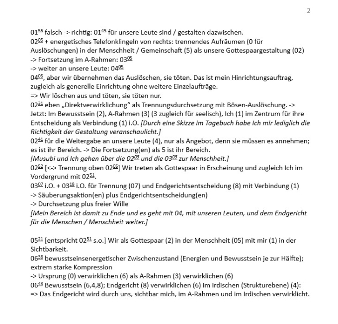 Das Endgericht: Weltumstellung durch Auslöschungen.