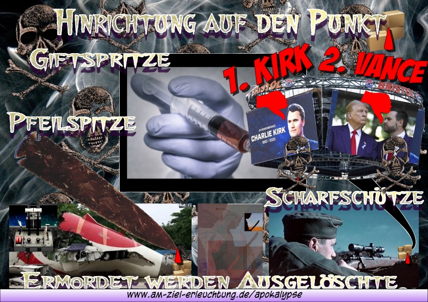 Die Trump-Bösen werden ausgelöscht: Nr. 1 Kirk Nr. 2 Vance