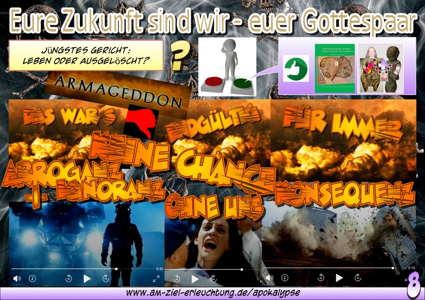 Die Apokalypse, das Jüngste Gericht mit uns als Gottespaar.