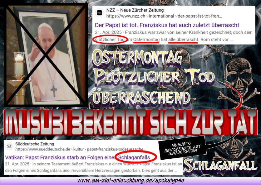 Apokalypse: unsere Bekenner-Mordliste