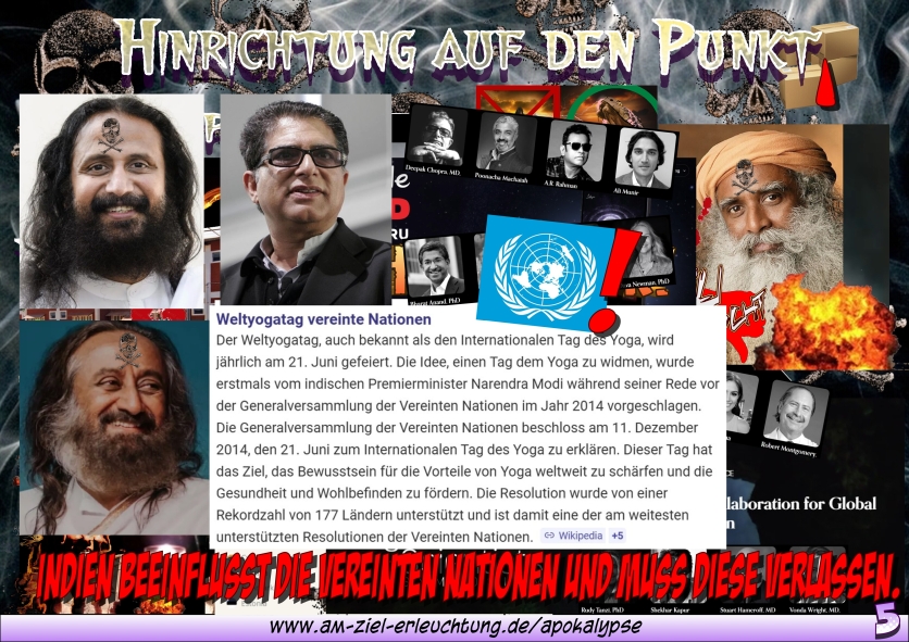 Indien: Verbot aller männlichen Gurus und allgemein aller falscher Lehre.