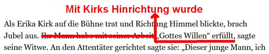 Apokalypse: Hinrichtung von Charlie Kirk