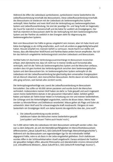 Umstellung der Endgerichtsvorgehensweise auf Liebesbasis