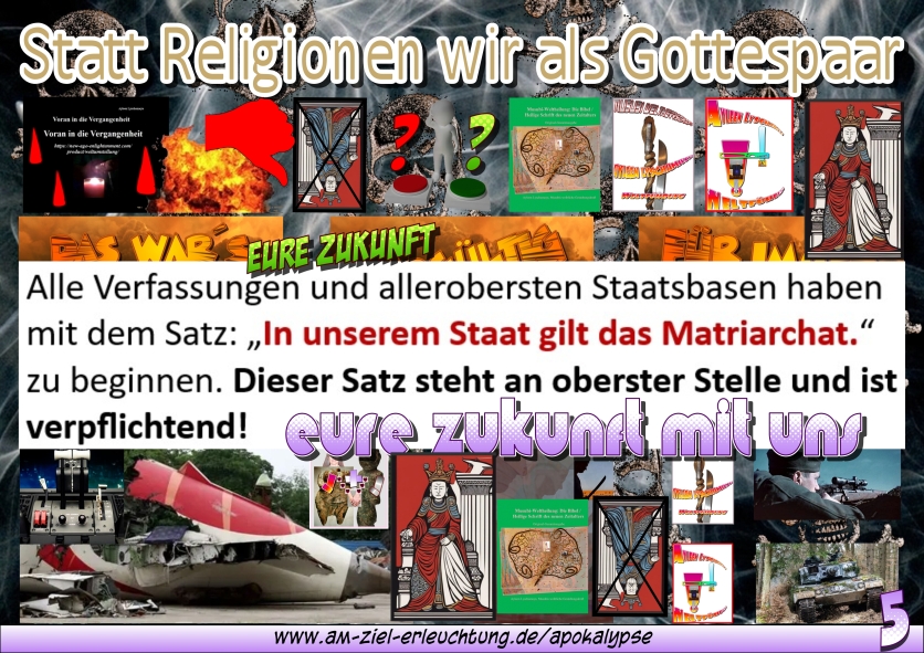 Jüngstes Gericht: Der Paradigmenwechsel zum Matriarchat findet jetzt statt, auch für die Religionen als ihr Ende - Wertschätzungsabgabe