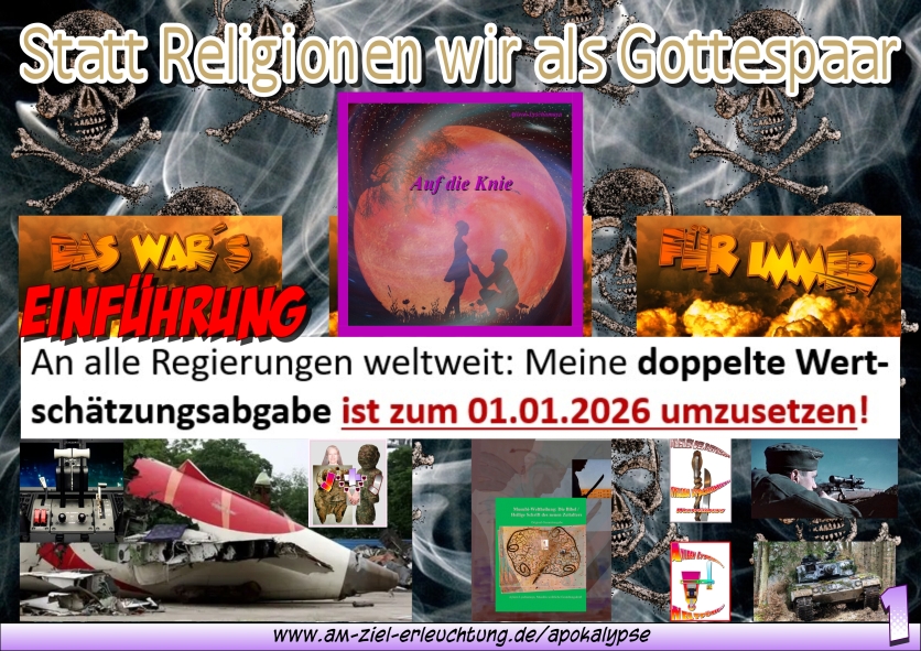 Jüngstes Gericht: Der Paradigmenwechsel zum Matriarchat findet jetzt statt, auch für die Religionen als ihr Ende - Wertschätzungsabgabe