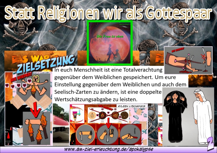 Jüngstes Gericht: Der Paradigmenwechsel zum Matriarchat findet jetzt statt, auch für die Religionen als ihr Ende - Wertschätzungsabgabe