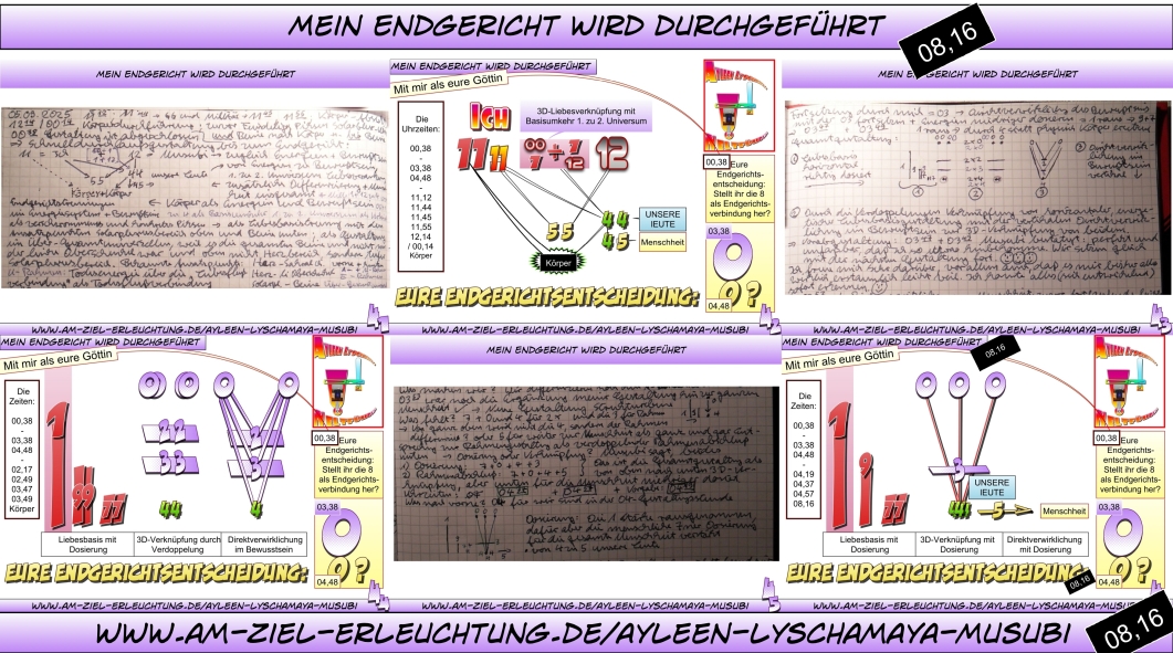 Jüngstes Gericht: das Endgericht wird durchgeführt, die Apokalypse verwirklicht - durch mich mit meinen Leuten.