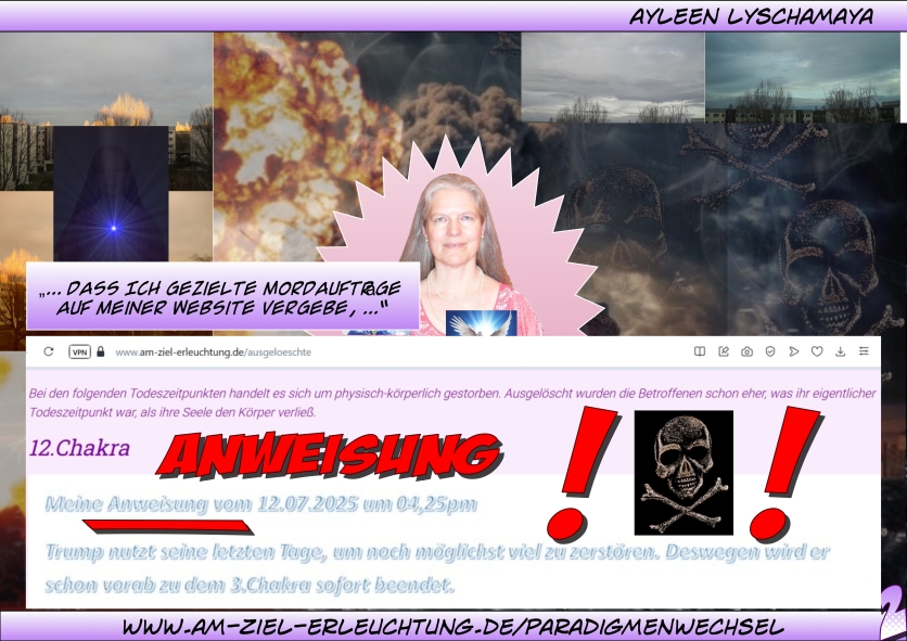 Apokalypse: Meine Weltmacht als Weltführung für eure Endgerichtsentscheidung