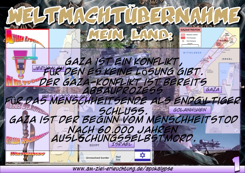 Gottespaarherrschaft mit Weltmacht: Unser Endgericht, die Hamas werden ausgelöscht und umgebracht.