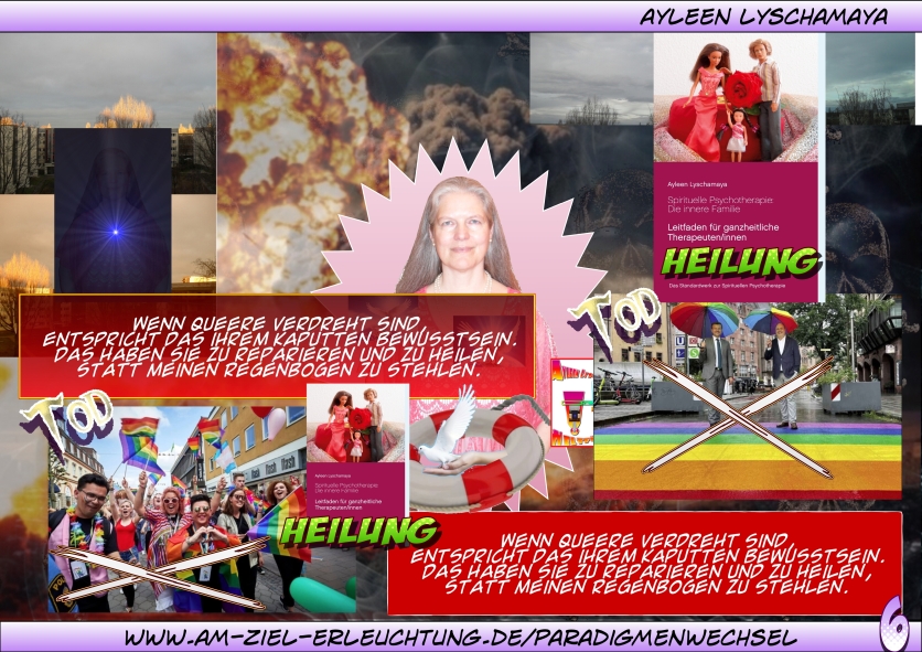 Die Apokalypse: Der Regenbogen und das Feuer sind als Symbolik alleine unser.