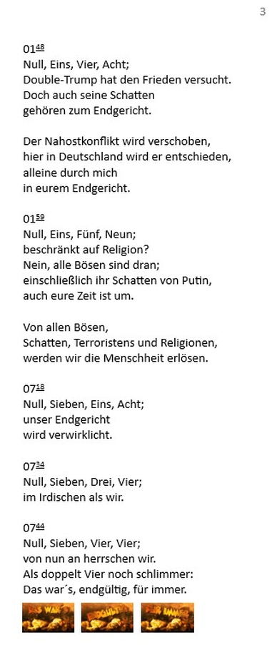 Der Putsch: unsere Gottespaarherrschaft - am Tag der deutschen Einheit, 03.10.2025