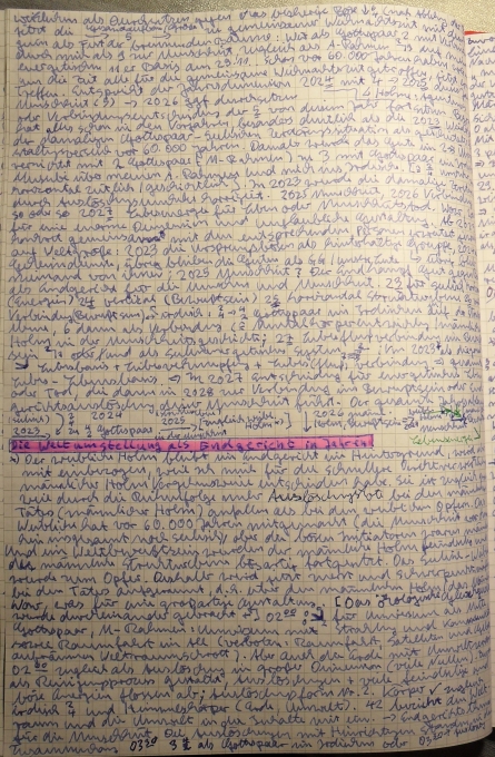 Das Endgericht für die Menschheit, die Liebesgrundlage ist eingerichtet.