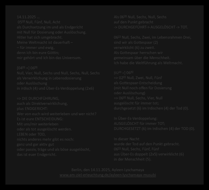 Weltumstellung als Endgericht: unser Endzeitvorgehen