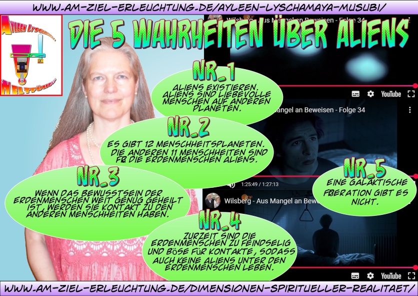 Aliens existieren. Aliens sind liebevolle Menschen auf anderen Planeten.