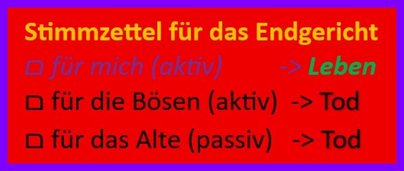 Endkampf: Die Wahllokale für das Endgericht sind geöffnet. Euer Stimmzettel.