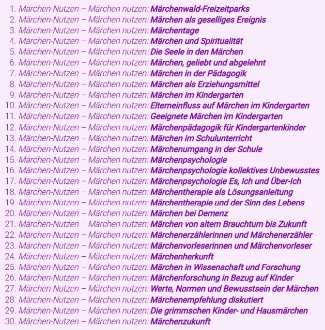 Märchen als Inhalt der Apokalypse