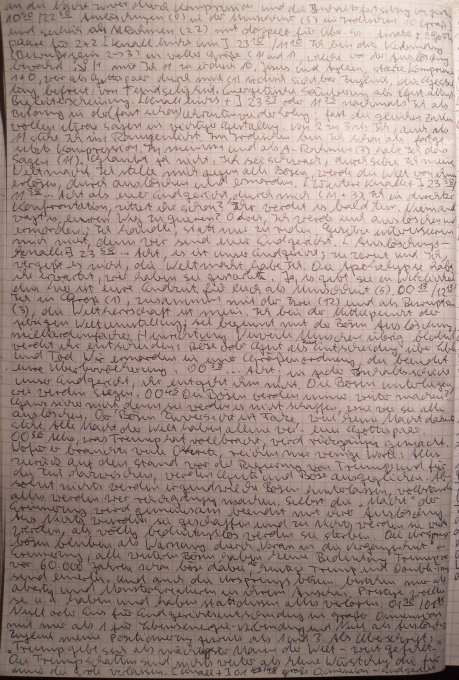 Für die Trump-Schatten ist es so weit, ihr Tod in der Endzeit, Apokalypse.