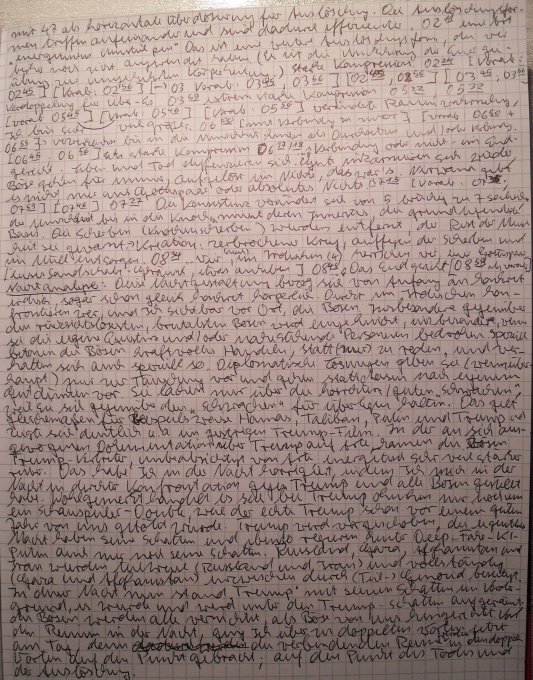 Für die Trump-Schatten ist es so weit, ihr Tod in der Endzeit, Apokalypse.