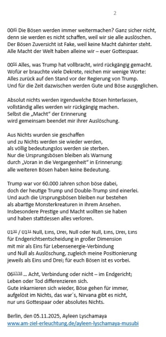 Für die Trump-Schatten ist es so weit, ihr Tod in der Endzeit, Apokalypse.