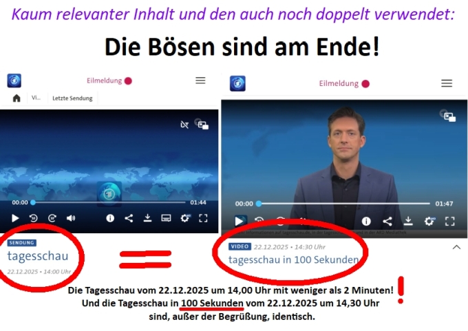 Apokalypse – die Endzeit, es ist soweit: Kaum relevanter Inhalt und den auch noch doppelt verwendet: Die Bösen sind am Ende!