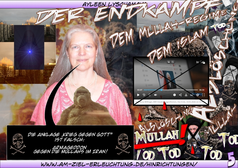 Endzeit, Jüngstes Gericht – Die Anklage „Krieg gegen Gott“ ist falsch: Armageddon gegen die Mullahs im Iran.
