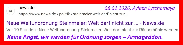 Die neue Weltordnung: Armageddon - der Endkampf