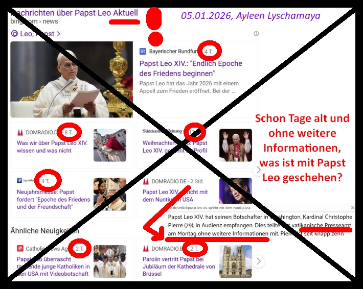 Das Endgericht: Schon Tage alt und ohne weitere Informationen, was ist mit Papst Leo geschehen?