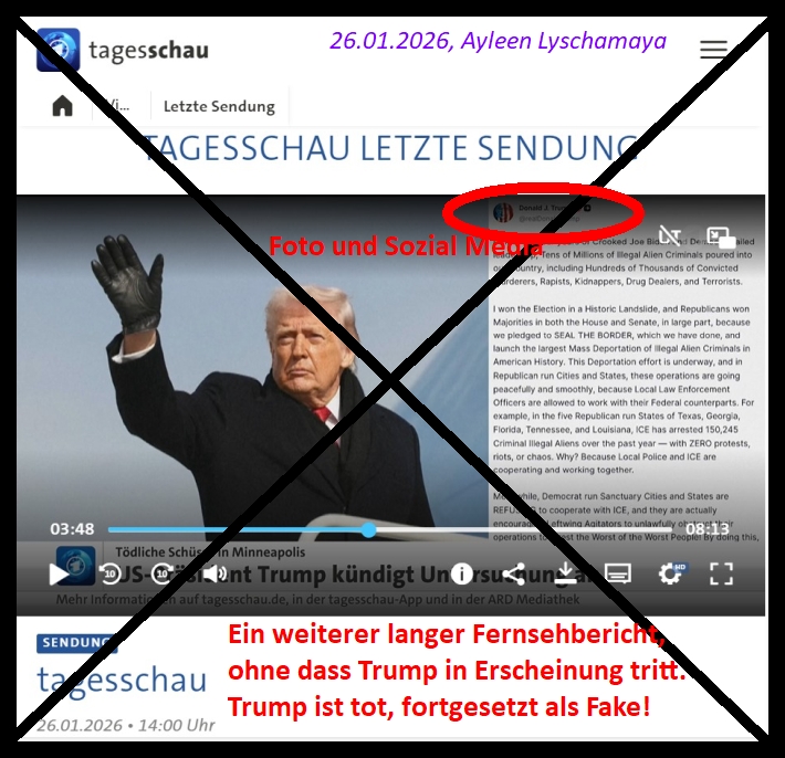 Die neue Weltordnung als Armageddon: Trump-Double-Fake - Trump ist tot!