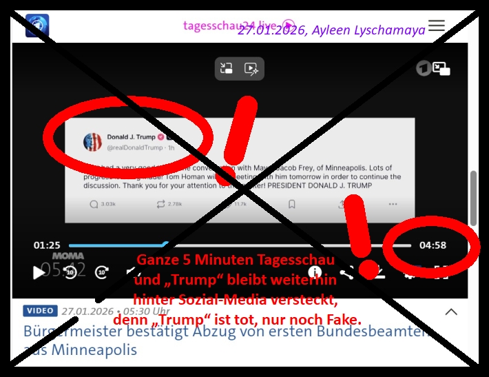 Die neue Weltordnung als Armageddon: Trump-Double-Fake - Trump ist tot!